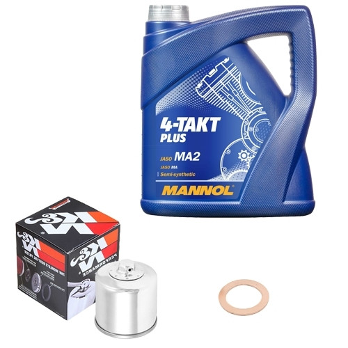 ölfilter set mannol 10w40 - k&n,